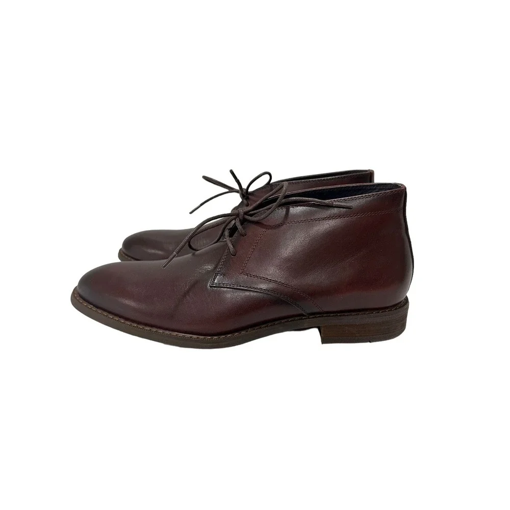Moretti  GlenShoes Black label Size 9.5 D‎ Mens Leather Ankle Boot - Burgundy
